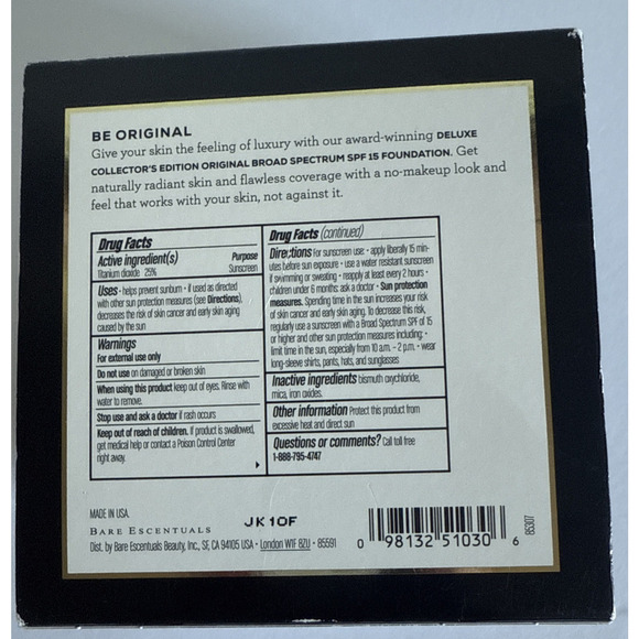 BareMinerals Deluxe Collector's Edition Original Foundation 0.6oz FAIRLY LIGHT - Picture 2 of 6